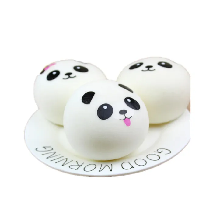 
PU china supplier kawaii soft creamy animal panda buns slow rising squishies 