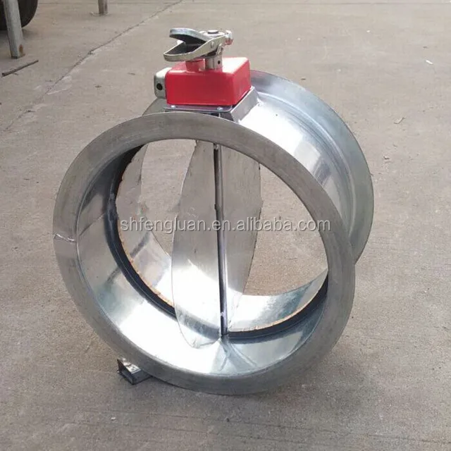 good price smoke line hand electric round motorized flue damper