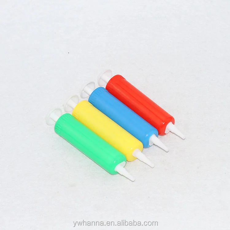 wedding favors syringe shaped plastic hand balloon air pump