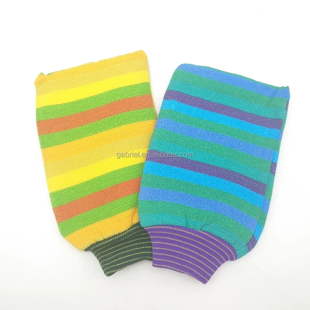 Direct Factory High Quality body scrubber exfoliating bath mitts bath gloves