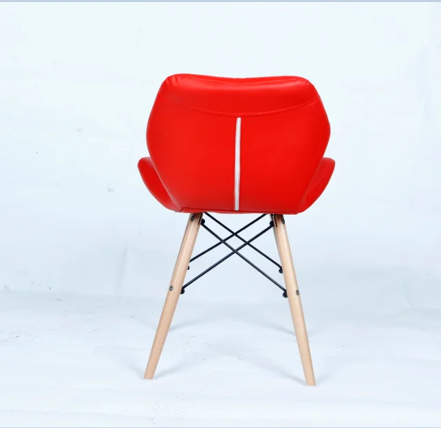 
High quality home furniture European leisure chair living room chairs PU thick sponge wood legs Butterfly Chair 