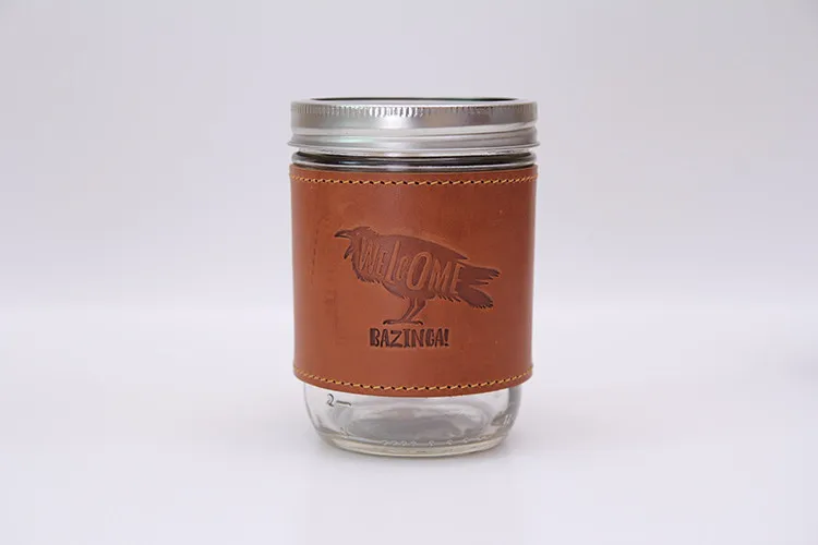 real leather mug sleeve 0213