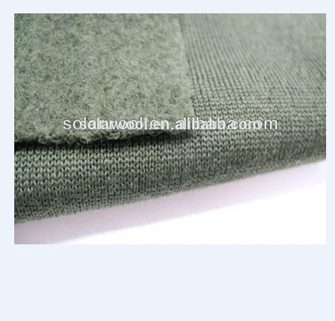100% Merino wool 260g interlock fabric