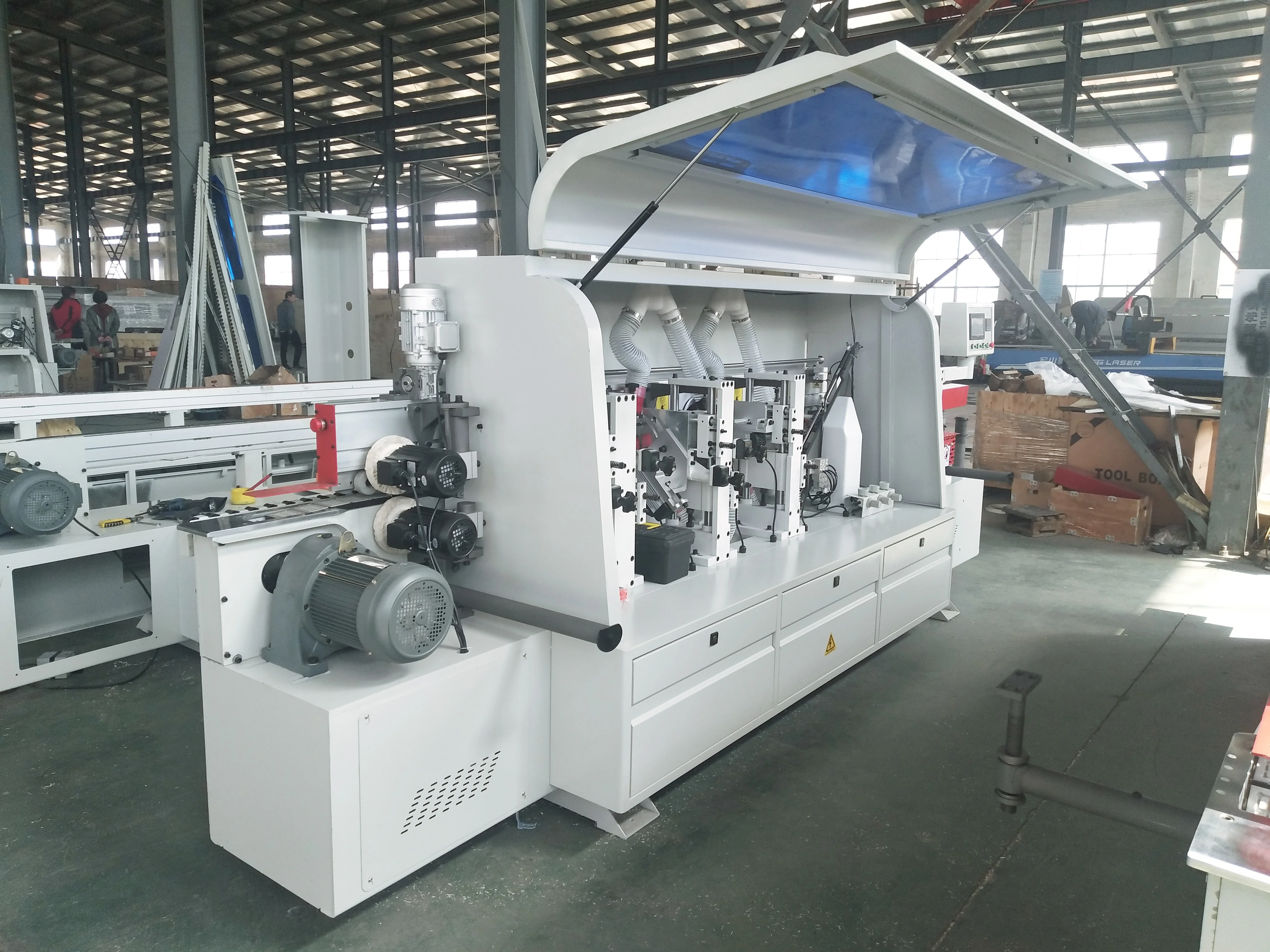 China hot edgebander factory automatic edge trimming edge machine banding woodworking machinery edge banding machine