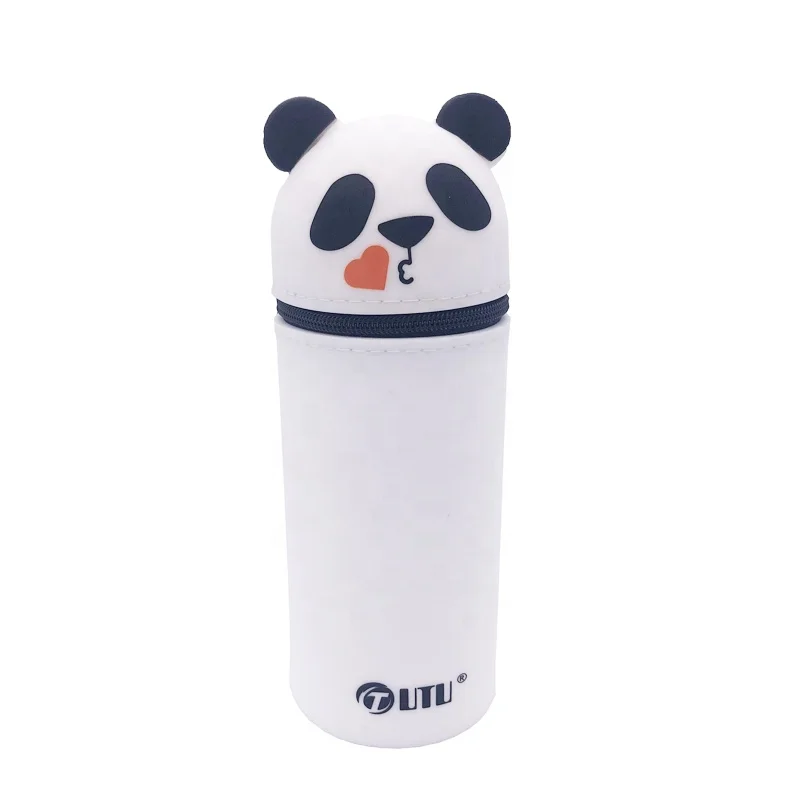 
Cute Panda Silicone Standing Pencil Bag/Pencil Pouch/Pencil Case 