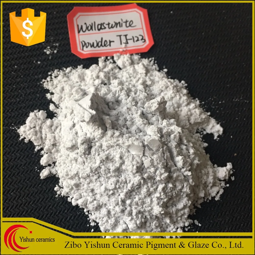 
ceramic filler Wollastonite 325 mesh fine powder from china zibo 