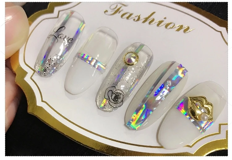 Factory OEM Gold Butterfly Anime Nail Sticker Nails made in China