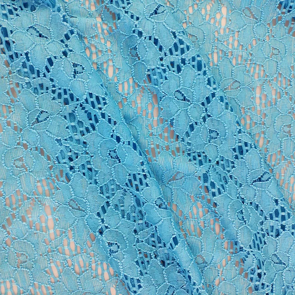 
2021 news-style dentelle 92%nylon 8%spandex elastic rose multi color lace fabric in rolls 
