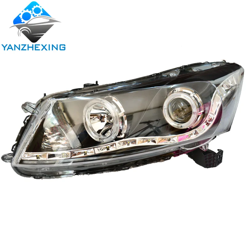 YZX Car Headlight Head Lamp LED Daytime Running Light for Honda Accord 08-13 LED DRL Bi-Xenon HID Modification kit