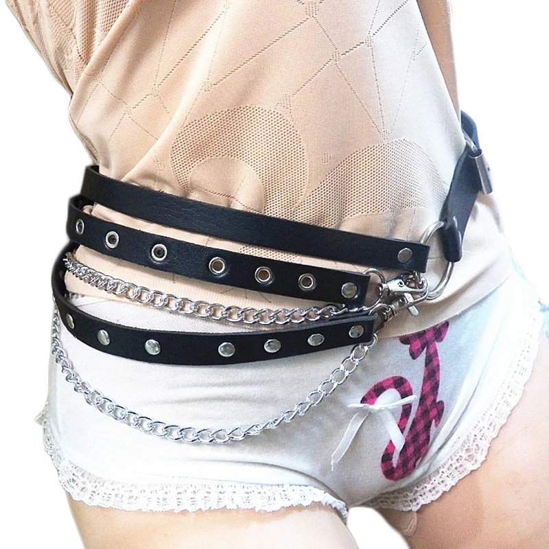 Punk Layered Chained Hip Goth Festival Belt