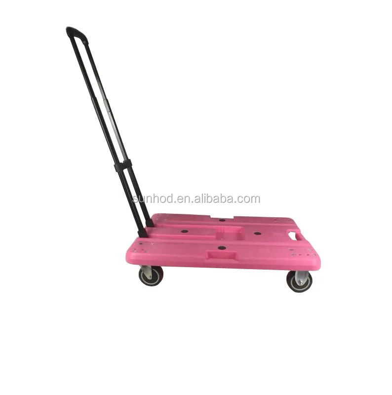 Heavy Duty Foldable Transportation Platform Trolley Hand Truck Versatile platform hand truck with folding handle