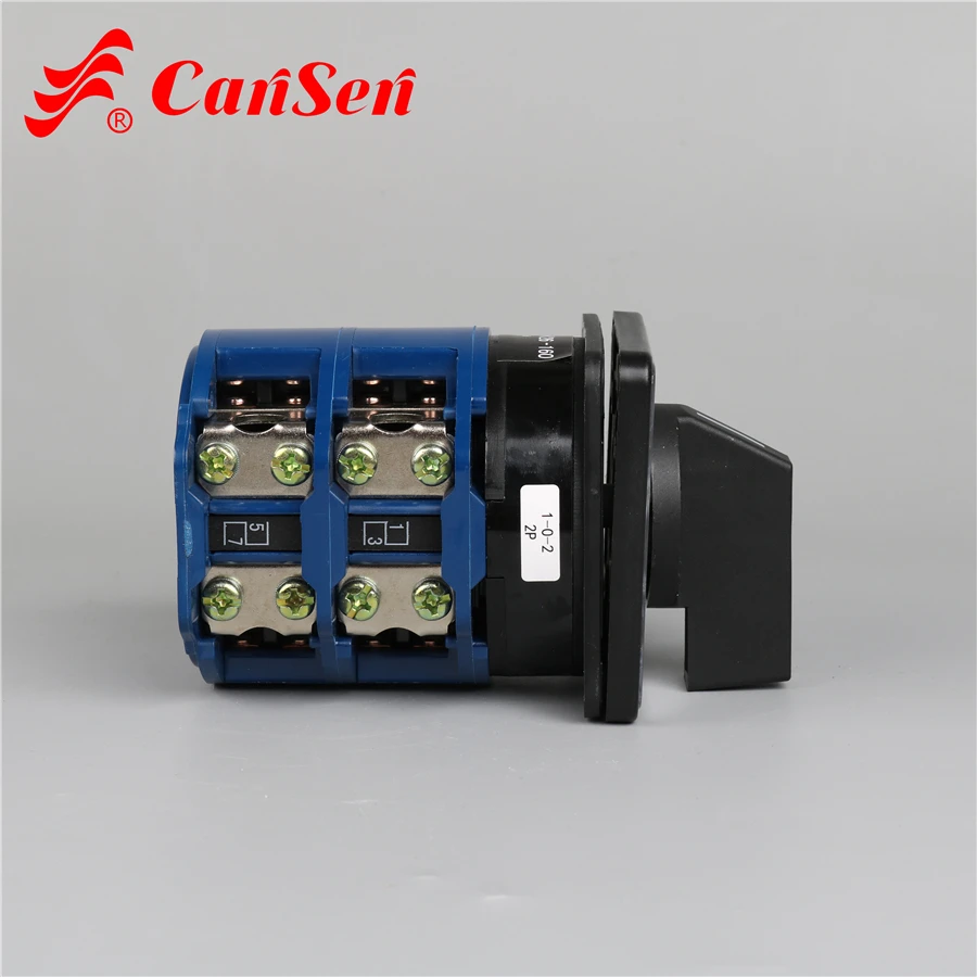 Cansen switch LW26-160 1-0-2 2 Pole rotary cam changeover switch control motor welding machine rotary cam switch