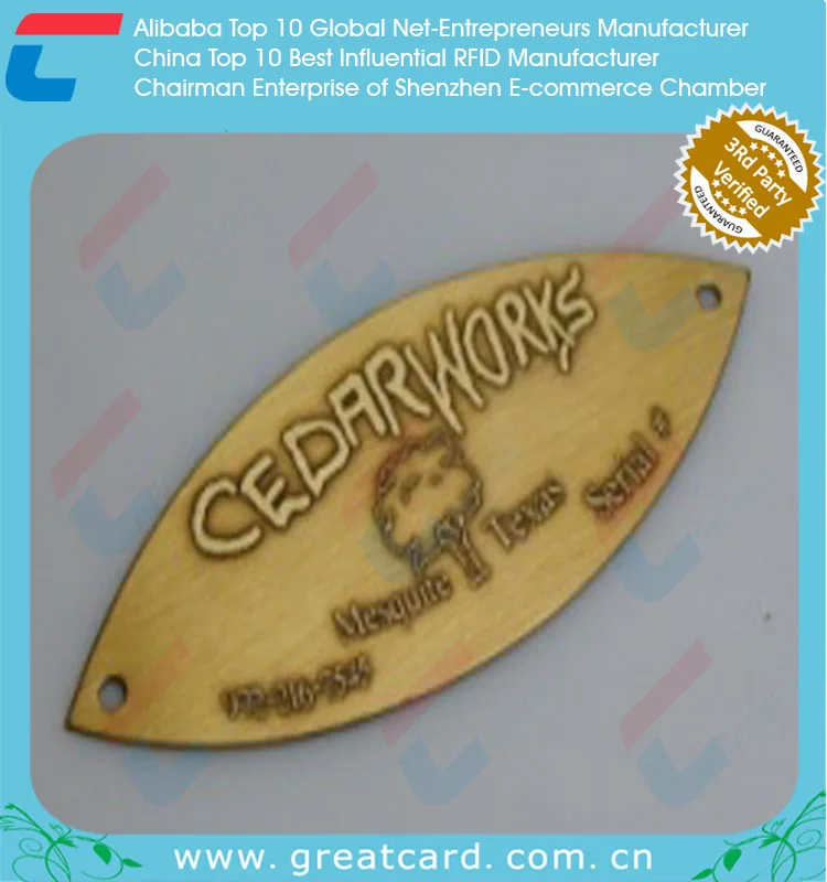 
Metal Furniture sign / Brass name plate, Bronze nameplate 