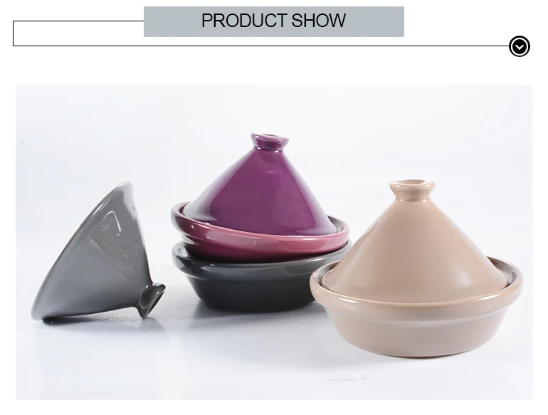 Colorful Microwave Oven Ceramic Moroccan Mini Tagine Pot Sets Multi Use Stoneware Kitchen Tool Hot Selling with Lid
