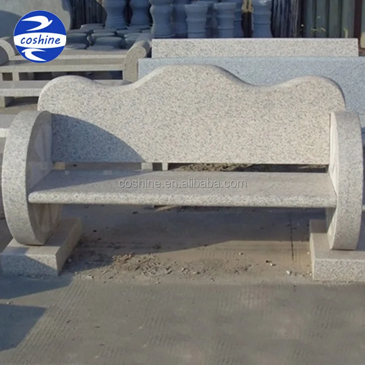 Granite Stone Park Benchs With Backrest