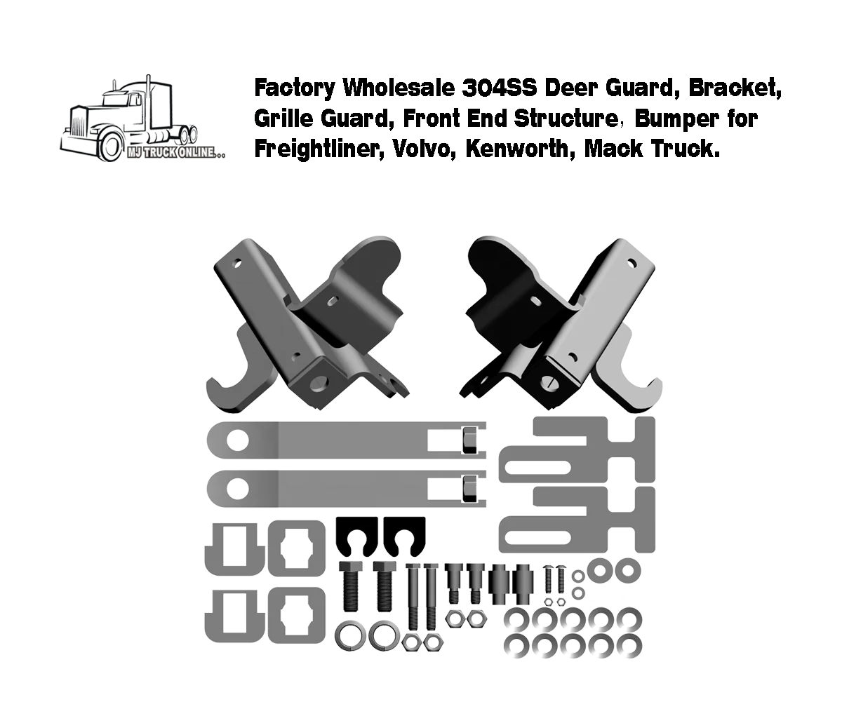 Крепежный кронштейн оленя для грузовика Kenworth T680 / T700