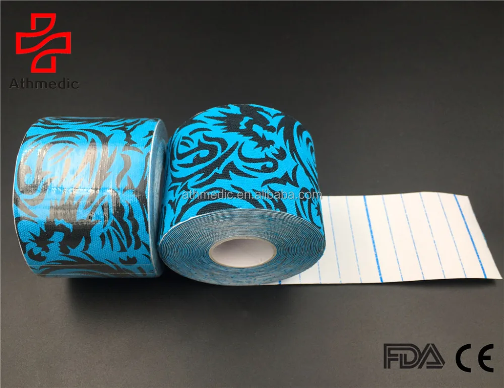 2023 Athmedic MUSCLE sport therapy camouflage pattern camo printed kinesiology tape with printing