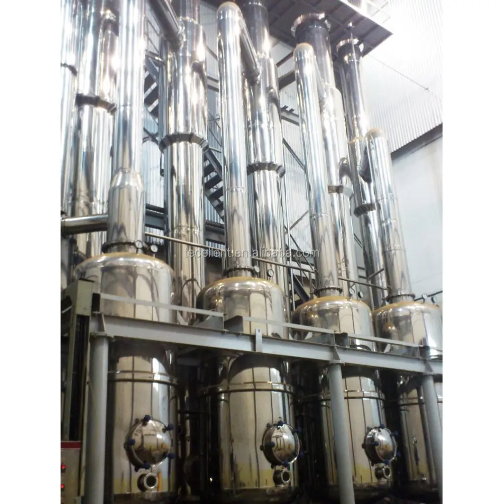 
Instant Coffee Water Concentration Four-Effect Falling Film Thermal Evaporator 