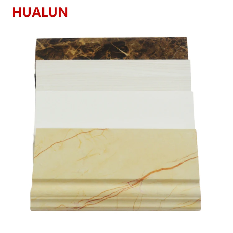 
120MM PVC Floor Accessories Home Decorative Skirting board Manufacturer 