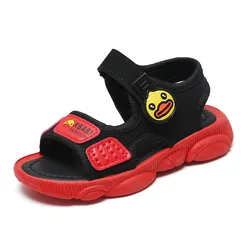 Детские сандалии корейской версии, пляжные Нескользящие Детские Лоферы для отдыха, сандалии для маленьких мальчиков, оптовая продажа