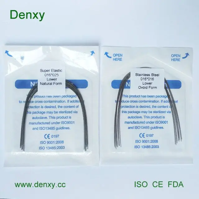 
Denxy Dental dental product CE rectangular / round arch wire orthodontic 