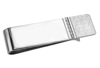 
Hot selling bulk polished blank brass men money clip 