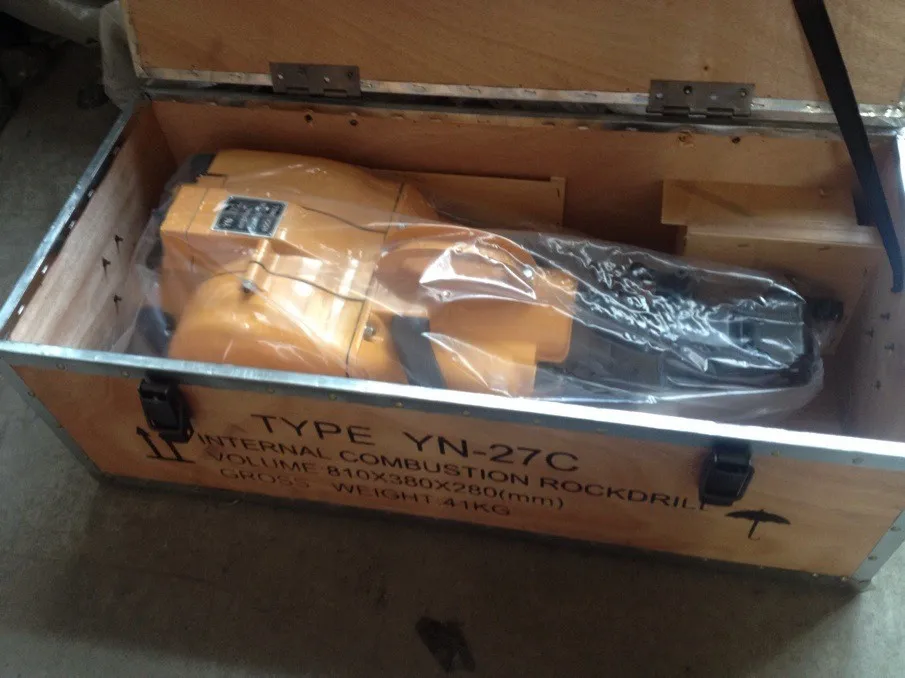 Chinese small granite use hand held gasoline power rock drill for sale YN27C