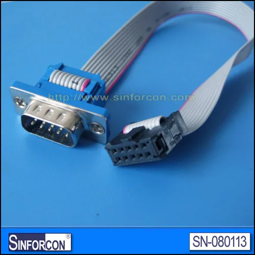 DB9 serial flat cable flat serial extension cable internal serial cables