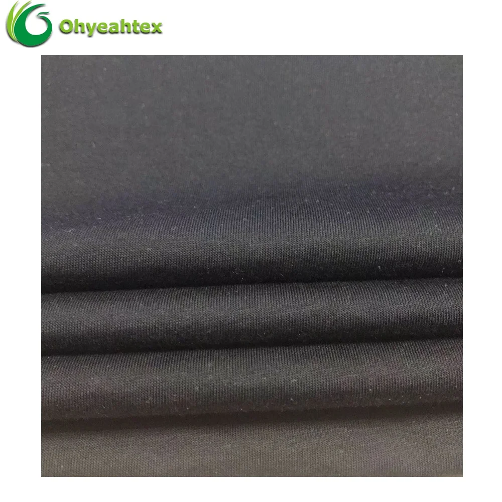 Single/Double Jersey  knitted Mercerized 100% Cotton T-Shirt Fabric For Clothing