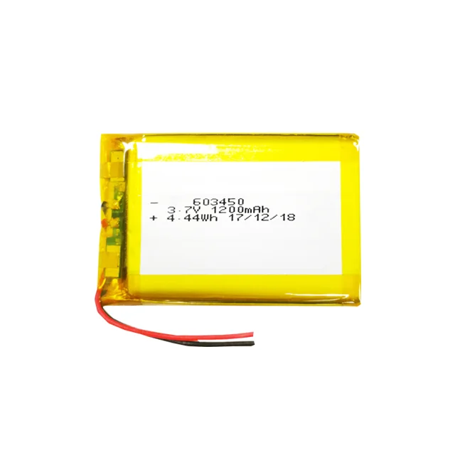 Lithium polymer battery pack li-ion jingxian 603450 1200mah 3.7v rechargeable battery