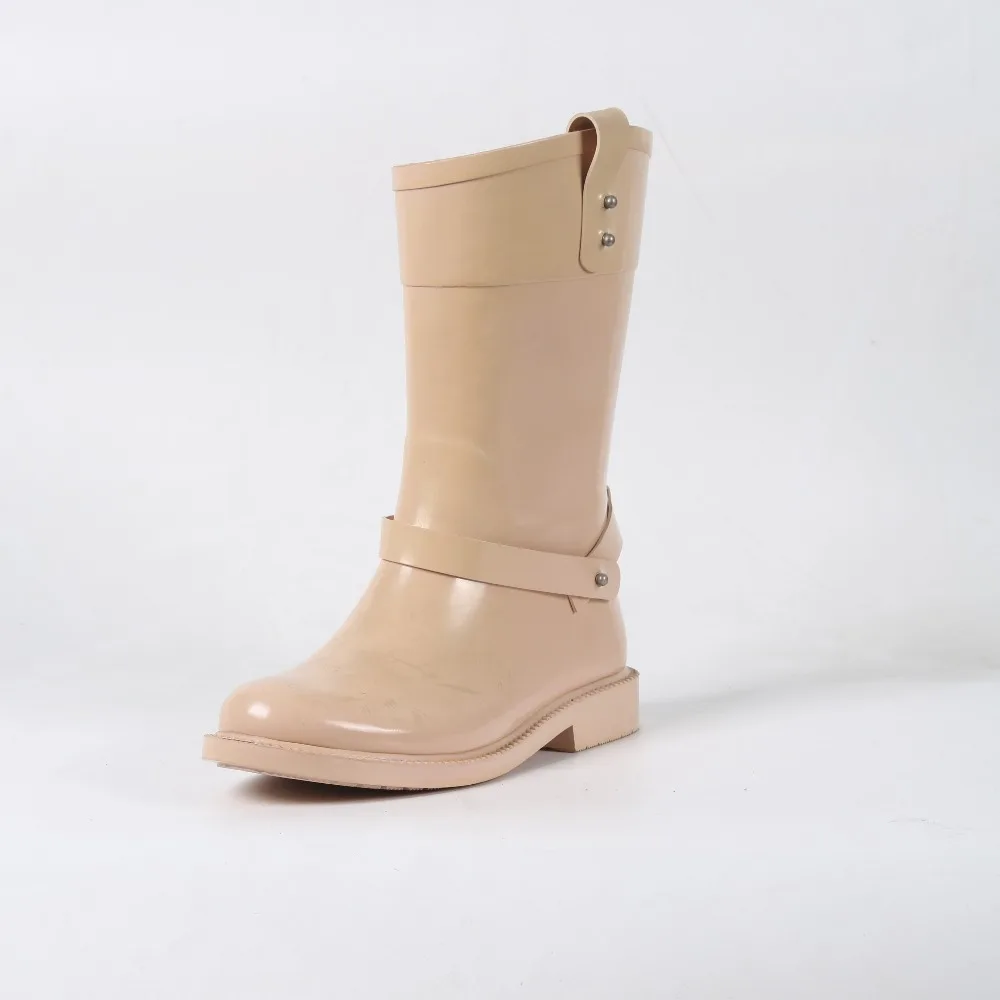 
SS Girl Rain Boots Rubber Kids Wellies Boots with Handle 