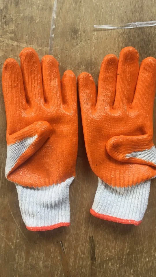 Cheap Competitive Price Popular Green Latex Coated Gloves