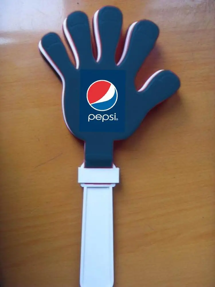 
D114 factory hand clapper stock cheering hand clapper with custom imprint logo for promotion 