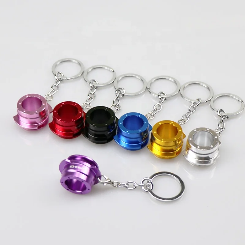
JDM enthusiast NRG quick release device keychain modification accessories steering wheel key chain 