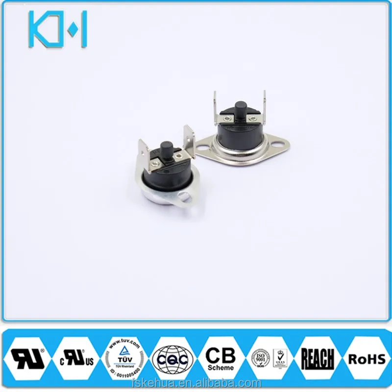 High Temperture Auto Reset Type Thermal Fuse Bimetallic Water Dispenser Thermostat KSD301 250V 10A