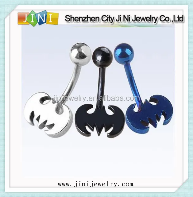 Belly piercing batman