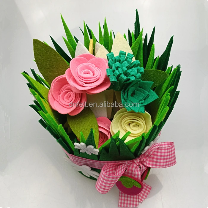 Wholesale handmade felt flower head band for girls hand wrist