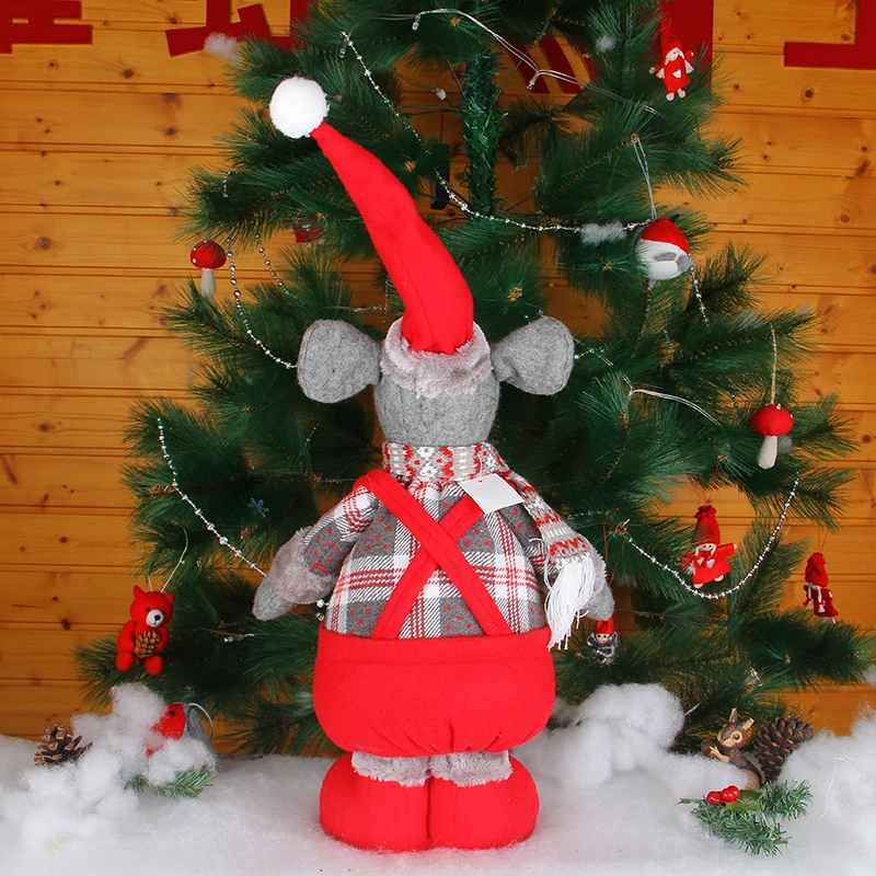 
hot sale rat designed felt christmas ornament christmas elf doll for children 