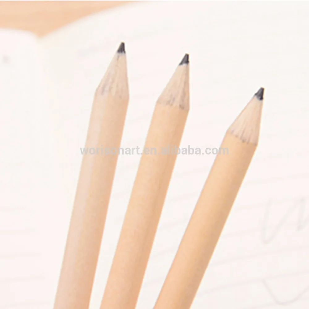 Mini Pencil 3.5inch 2B Round Shape Natural Wood Eco-friendly Mechanical Graphite For School Pencil Sketch Drawing Pencil Set