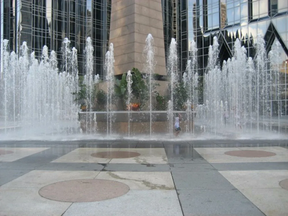 the latest variable speed programmable DC24V dmx512 water pump dry deck music fountain nozzle groun fountain jumping jet