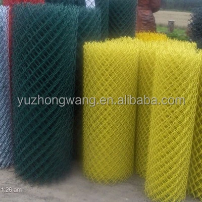 5 foot,6 foot galvanized and pvc coated chain link fence (Anping factory)