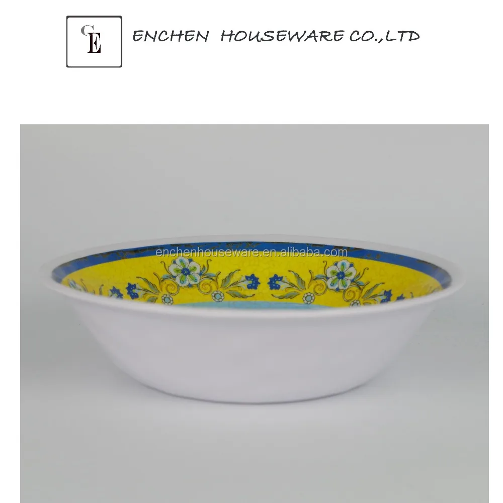 Deluxe  melamine dinner set luxury tableware - 12PCS  Melamine Dinnerware Set Yellow