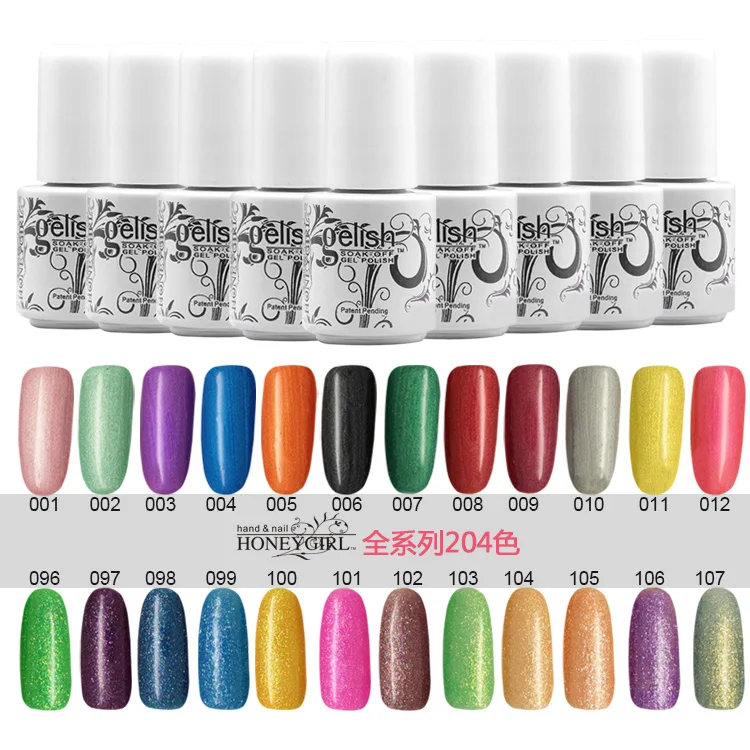 12pcs poplar UV gel nail polish soak off uv color gel 5ml free shipping
