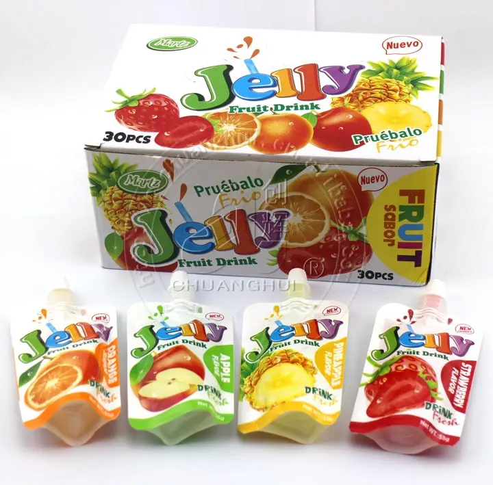 55 г фруктово-сосущий желеобразный напиток в мешках