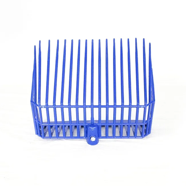 plastic Pitch fork head with D shape handle for horse cleaning