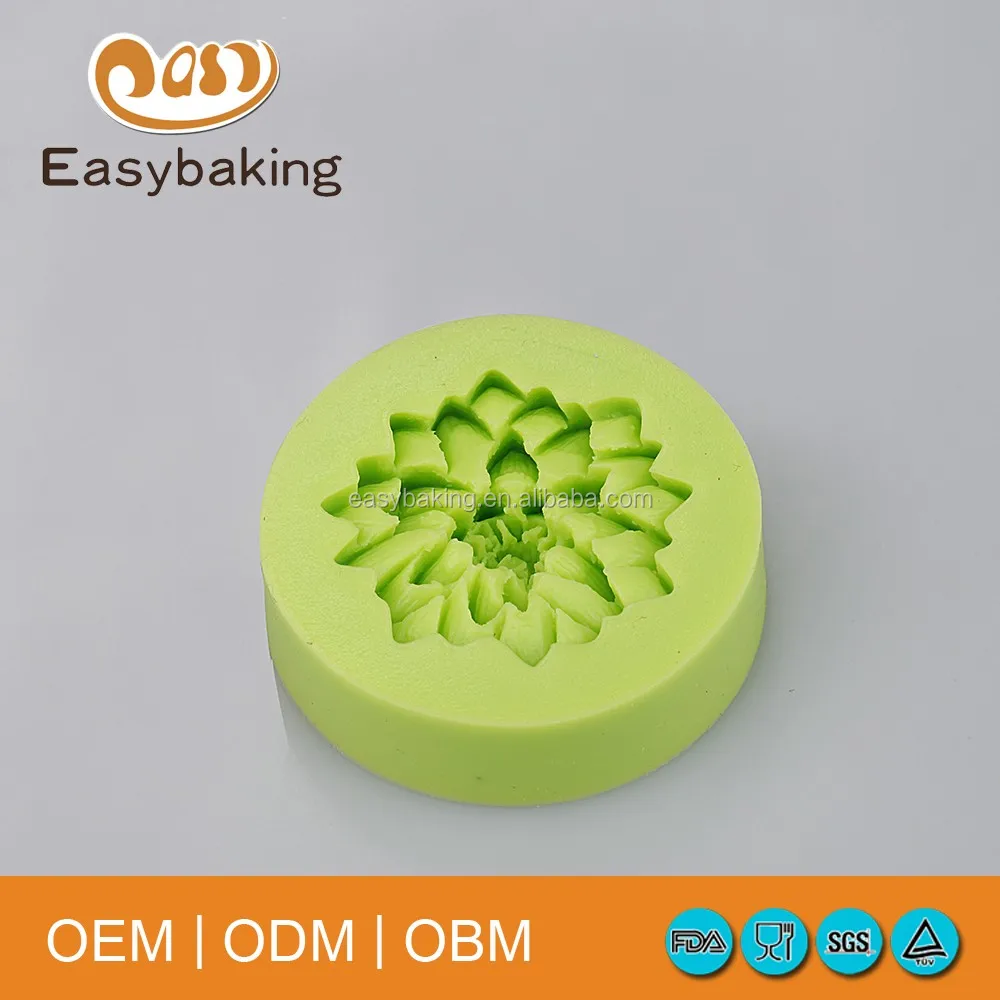 Polymer Clay Resin Fondant Water Lily Lotus Flower Silicone Molds