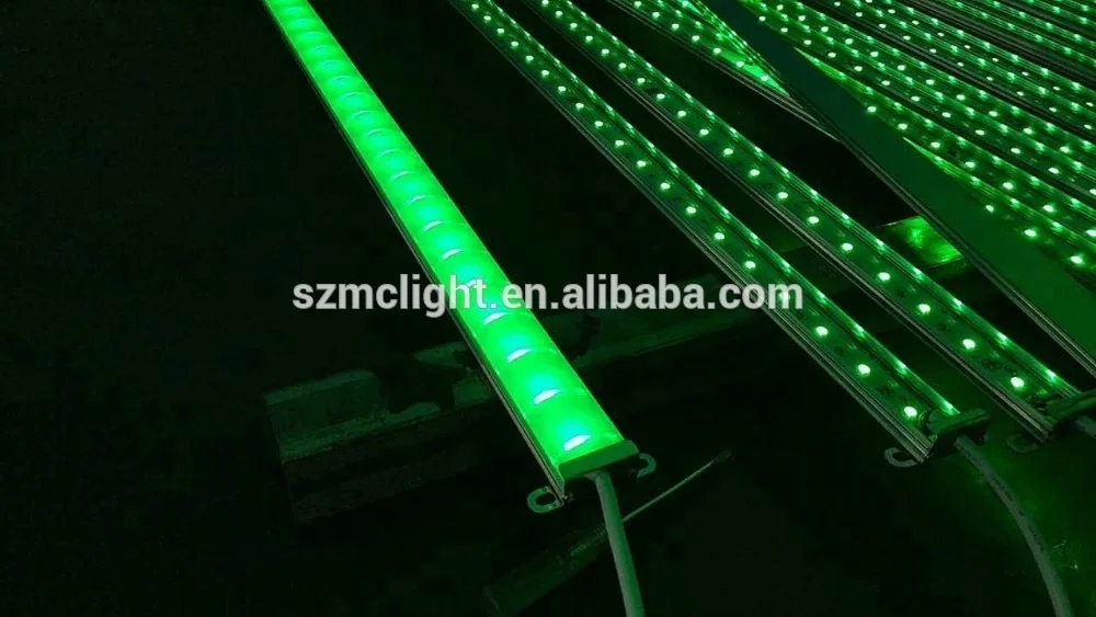 Уличные светодиодные контурные огни ip68, одноцветные rgb dmx для строительства стен