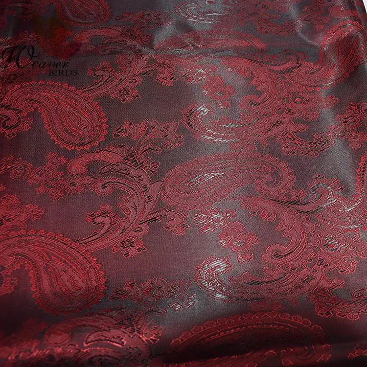 68D*120D 90gsm high quality suit lining loquat flower jacquard fabric poly and viscose