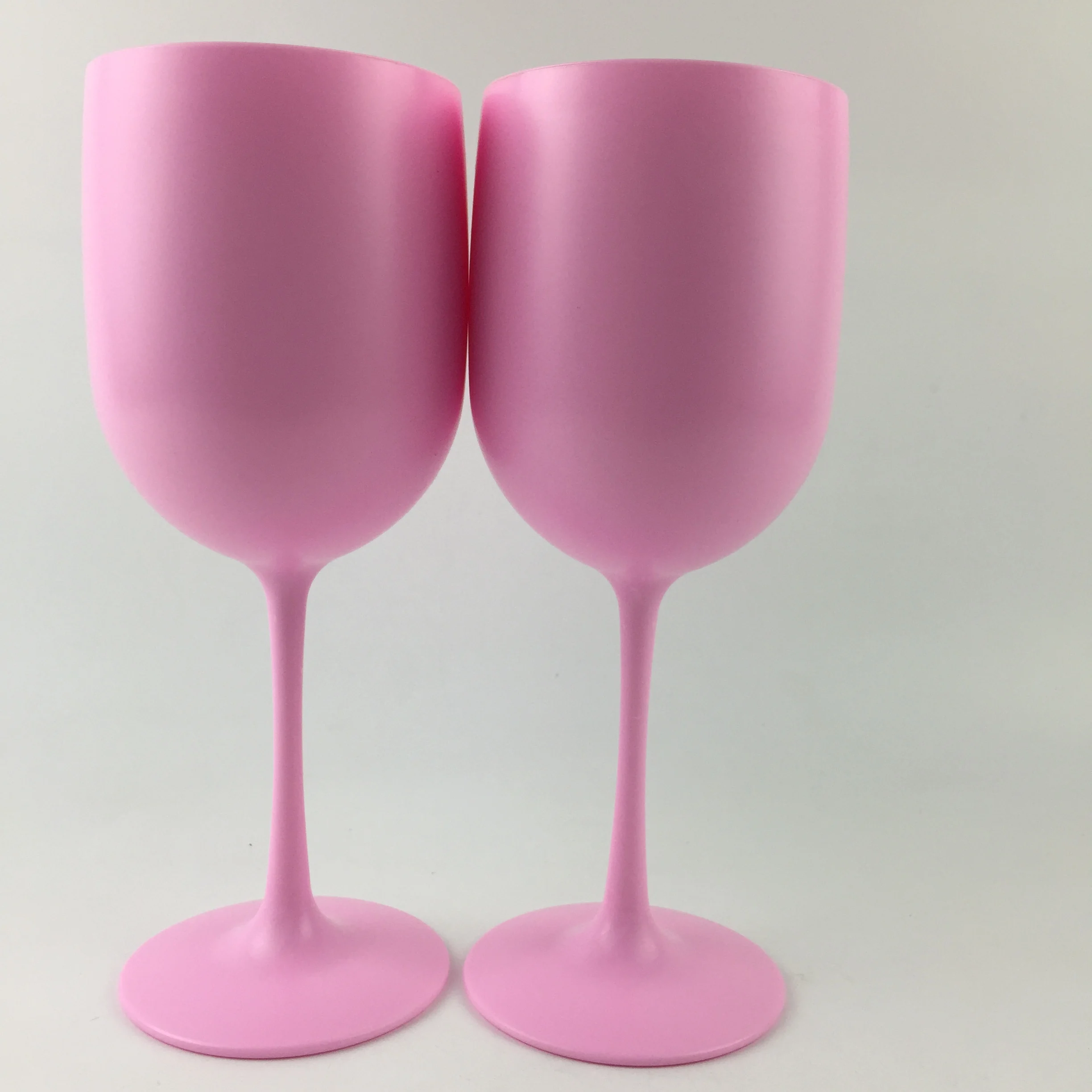 
pink colored plastic champagne wine glass flute for party events 
