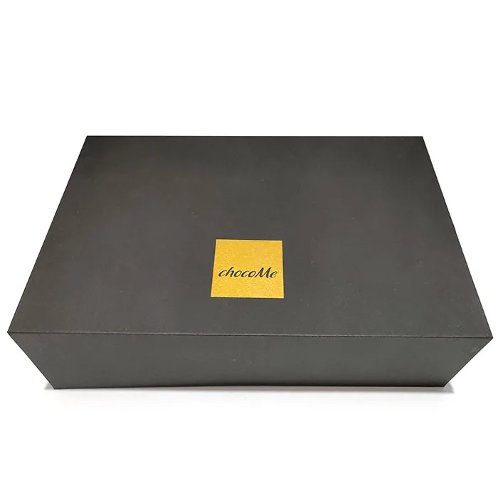 Custom matte black paper 2mm thickness cardboard large folding rigid magnetic closure gift watch packaging belt box
